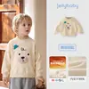 [Nuevos 2 artículos 15% de descuento] sudadera para niño jellybaby ropa de otoño para niños tops para niños pequeños con forro polar ropa de bebé