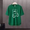 Nova camiseta de manga curta masculina verão coreano estilo moderno simples meia manga top Hong Kong estilo frouxo casual moda marca t-shirt