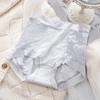 Ropa interior de encaje de cintura alta para mujer, proteína de seda 7A, antibacteriana, de talla grande, para vientre y cadera, transpirable, sin costuras, al por mayor