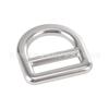 Cinturón de seguridad personalizado aleación de aluminio de aviación anillo de elevación cinturón de seguridad anillo recto doblado protección ambiental anillo en D accesorios para cinturón de seguridad