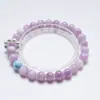 Nube Morada SueñoPulsera de cristal natural, diseño versátil para mujeres, mica de litio morada natural al por mayor