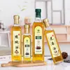 Fabricante de Botellas Transparentes Cuadradas y Redondas para Aceite de Oliva, Botellas Selladas para Aceite de Camelia, Botellas Dispensadoras de Vidrio Sin Plomo para Salsa de Soja y Vinagre de Cocina