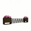 Floreira Externa de Aço Inoxidável, Calha de Flores de Ferro, Combinação de Floreira para Guard-rail de Estrada Municipal, Canteiro de Flores para Cerca de Divisória de Rodovia