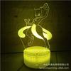 Venta al por mayor de fábrica caricatura nuevo bikachu combinación 3d luz nocturna linterna de celebridad de internet LED colorido lámpara de mesa creativa