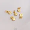 Retención de Color Fuerte Arena Vietnamita Oro Etiqueta Pequeña Colgante Bolsa de la Suerte Pulsera DIY Colgante de Collar Accesorios de Joyería