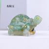 Cascalho de cristal natural resina epóxi pequena tartaruga artesanato de cristal decoração de mesa para carro casa ornamentos