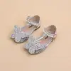 Zapatos Planos de Diamantes de Princesa para Niñas Zapatos de Cuero Zapatos para Actuación de Baile 2026 Primavera Verano Otoño Nuevo Estilo Elegantes Zapatos para Bebés Niñas