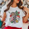Estación Independiente de Amazon Sudadera de Manga Corta Navideña de Dibujos Animados Papá Noel Estampado de Letras ebay Comercio Exterior