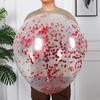 Balão de lantejoulas transparente layout de cena 36 polegadas bola de látex plana sala de casamento decoração de feriado balão maré atacado