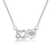 520 colar feminino bonito luz de nicho de luxo eu te amo elegante pingente clavícula cadeia de verão presente do Dia dos Namorados para namorada