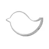Molde de biscoito de pássaro de desenho animado pombo molde de bolo cookie molde de aço inoxidável prensa de fundo de bolo molde de impressão para assar utensílios de cozinha