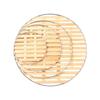 Rejilla de Bambú para Encapsular Uñas Grandes Madera de Bambú Natural Rejilla de Bambú Cocina Anillo de Acero Tableta al Vapor Encapsulada Bambú al Vapor Firme Hogareño
