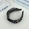 Diadema de Verano de Gama Alta Nueva, Diadema Blanca y Negra, Diadema Ovalada Fina para Lavado Facial, Tocado de Moda de Gama Alta
