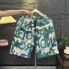 Pantalones de Playa de Verano para Hombre Estilo Camuflaje Azul Marino Bóxer de Cinco Puntos Shorts Holgados Vacaciones en la Costa Pantalones Casuales de Secado Rápido Transpirables