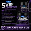 Kineshinex Creme de Reparo e Cuidado para Plásticos 50g Para-choque de Carro Console Central Painel da Porta Acabamento Preto Creme Revitalizante