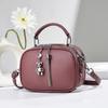 Bolso Redondo Pequeño con Borla Transfronterizo Bolso de Hombro Bandolera Versátil Bolso Pequeño Popular para Mujer Bolso de Moda Nicho