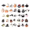Colgante de Calabaza Fantasma de Halloween de Resina de Dibujos Animados Accesorios de Decoración para Pulsera Collar Llavero DIY W801