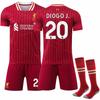 2425 Secagem Rápida 7 Roupas Esportivas Não. 11 Saah Camisa Liverpool No. 20 Camisa de Futebol Ruota