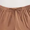 Pijama de Mujer Estilo Ruso Europeo y Americano Otoño e Invierno Térmico Cuello Redondo Camiseta de Manga Corta y Pantalones Largos Juego de Seis Piezas Ropa de Casa Pijama