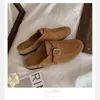 Mula Casual Retro de Punta Redonda sin Cordones para Viajes Diarios, Media Pantufla para Mujer 2026 Verano Mate de Punta Cerrada, Zapatos Perezosos tipo Birkenstock