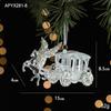 Pingente de cristal de gelo de Natal pingente de árvore de Natal acrílico transparente luz de anjo decorações de luxo cena layout adereços