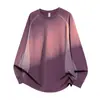 Camiseta raglan de manga comprida com blocos de cor na cor G-stone para homens, corte solto com barra arredondada, estilo esportivo vintage, camiseta longa de gola redonda