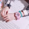 Reloj despertador luminoso multifuncional deportivo de moda para niños y estudiantes con unicornio al por mayor de fábrica, reloj electrónico con caja transparente