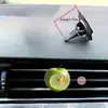 Colgantes de coche de acrílico creativo de pez dorado, manzana, para aromaterapia, estándar