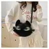 Bolso Bandolera de Tacón de Aguja de Regalo Dibujo Animado Lindo Oso de Peluche Estilo Coreano Niña Felpa Portátil Bolso de Hombro