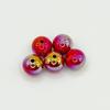Cuentas acrílicas de colores claros, cuentas redondas de 16 mm, ideales para hacer joyas hechas a mano, pulseras, llaveros y accesorios.