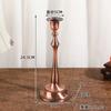 Candelabro de Cobre Estilo Europeu para Casamento Vintage Bar Mesa de Jantar Metal Decoração Romântica de Casamento Simples Candelabro Multitamanho