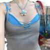 Rayón Vitalidad Dopamina Color Cuadrícula Sujetador Cruzado Camisola Deseo Puro Chica Caliente Top Falso de Dos Piezas para Mujer