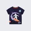 Ropa Nueva para Niños, Camiseta de Verano de Manga Corta para Niños, Camiseta de Manga Media con Estampado Luminoso para Bebé Niño, Top para Niños