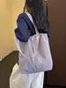 Bolso de hombro para mujer estilo coreano, bolso de mano simple de gran capacidad para estudiante, bolso tote ligero y artístico para niñas
