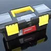 Caja de Herramientas de Plástico de Dos Niveles de 10 Pulgadas Mini Multifuncional Accesorios para Maquinaria Agrícola Caja de Herramientas Caja de Accesorios