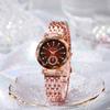 Reloj de cuarzo personalizado para mujer, nuevo estilo, ligero, de lujo, con correa de acero, resistente al agua, para mujer.