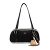 Bolso tipo almohada transfronterizo simple y moderno para mujer, bolso de hombro retro de color contrastante para otoño e invierno, bolso de hombro para commuting, bolso de alta gama