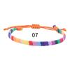 Explosiones Transfronterizas Europeas y Americanas Pulsera Tejida de Tela de Algodón y Lino Bohemio Color de Protección Ambiental Combinación con Todo Cuerda de Mano de la Amistad
