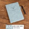 Cuaderno A5 Cabeza de Ciervo Super Grueso Diario para Estudiantes Universitarios Cuaderno de Negocios Engrosado Cuaderno de Cuero LOGO Imprimible