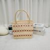 Bolsa Tote Cesta Artesanal Tailandesa de Grande Capacidade Lembrança Bolsa Tote Bolsa Tecida Bolsa de Mão Bolsa Balde Bolsa Feminina