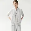 Nuevo Chaleco de Cachemir a Cuadros para Mujer Otoño/Invierno Cremallera Doble Cardigan de Cachemir Tejido Chaleco Engrosado