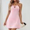 Cross-border 2025 Nova camisola Sling Roupas femininas para casa Casual Confortável Alça no peito Vestido ajustável
