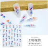 Novos Adesivos de Unha Jelly para Nail Art DIY Borboleta Branca Pequenos Adesivos Coração com Folha de Ouro em Relevo Adesivos para Unhas