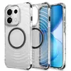 Adequado para Capa de Celular Magnética com Padrão de Onda Oppo Reno16Pro Reno16 Transparente Anti-Queda Reno16F Capa Protetora