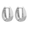 Pendientes de cobre huecos y lisos, nuevos, estilo punk, joyería transfronteriza de Amazon, pendientes de metal con giro de alta calidad.