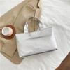Bolso Tote de Mano 2025 Nueva Llegada Bolso de Mano para Mujer de Gran Capacidad con Patrón de Cocodrilo de Color Sólido Retro