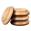 Protectores de Suelo para Patas de Piano de Madera Maciza para Pianos Verticales, Aislamiento Acústico y Reducción de Ruido, Almohadillas Antideslizantes, Juego de Cuatro
