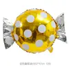 Globos de Papel de Aluminio con Forma de Caramelo Transfronterizos, Decoraciones para Fiestas de Cumpleaños Infantiles, Globos Fotográficos de Caramelo con Rayas y Puntos