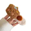 Pinza de Garra de Oso de Pudín de Peluche para Mujer, Pasador para Flequillo Lateral, Pinza Grande de Pico de Pato para Moño en la Parte Posterior de la Cabeza, Accesorio para el Cabello
