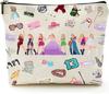 Bolsa de Cosméticos de Tejido Denso Impresa Digitalmente Más Vendida Transfronteriza, Bolsa de Almacenamiento Portátil de Poliéster Impermeable, Regalo para Hermanas